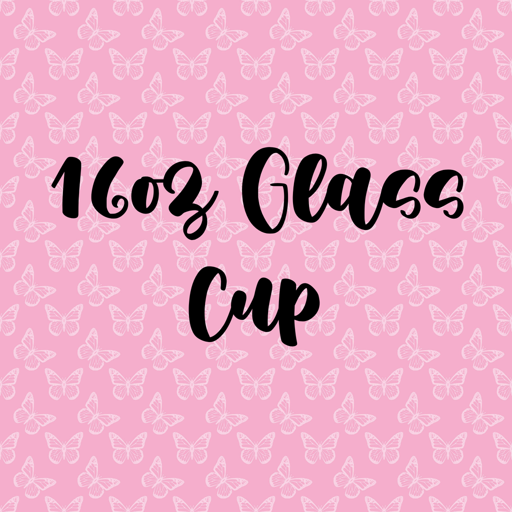 16oz Glass Cup