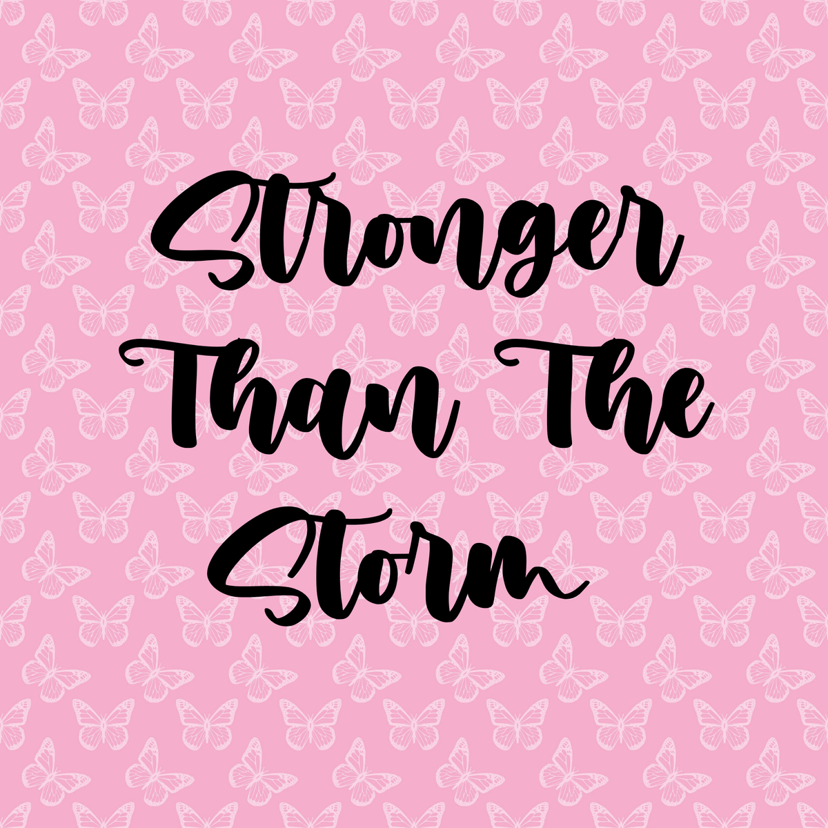 Stronger Than the Storm Crewneck Sweatshirt Embroidery