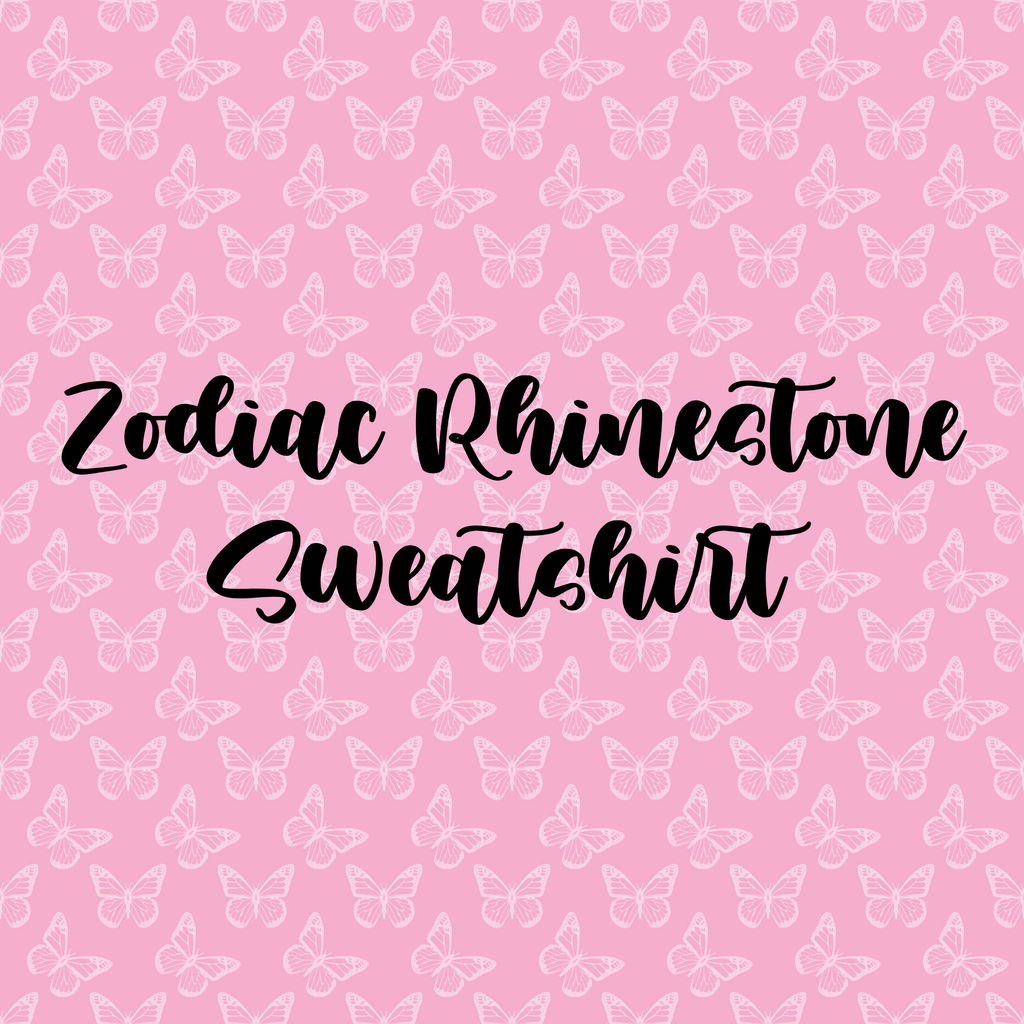 Rhinestone Zodiac Sweat Shirt