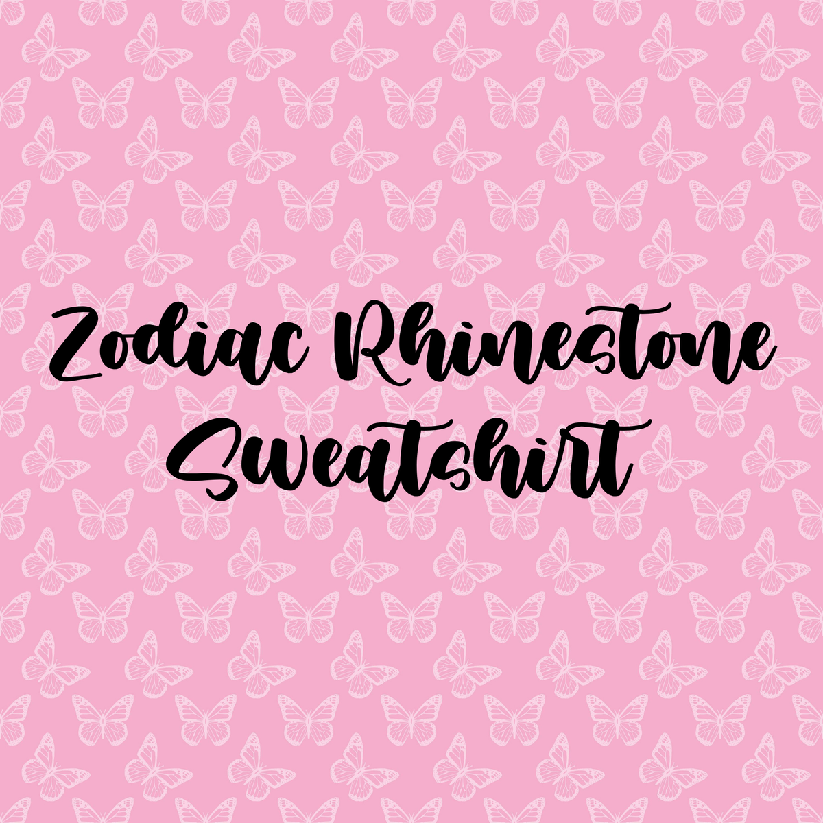 Rhinestone Zodiac Sweat Shirt